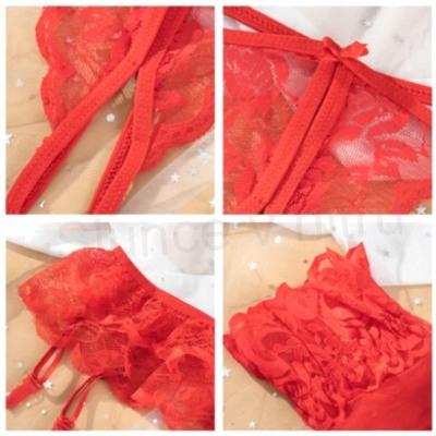 Krajkové sexy spodní prádlo - Set, sada černá 1 (K208)