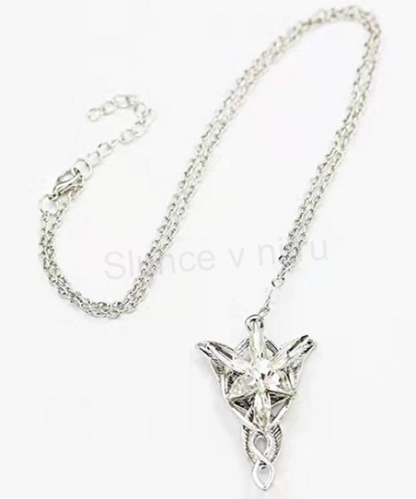 Elfí náhrdelník Arwen – Soumrak hvězda Triquetra (BD697)