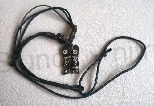 Dřevěný nastavitelný náhrdelník zub (BD704)