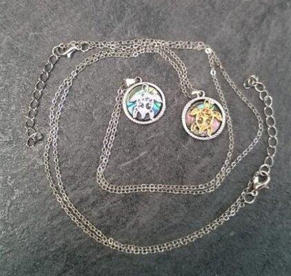 Náhrdelník kruh se želvou a mušle Paua (X1661)