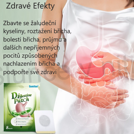Lekařská náplast na poruchy trávení 8 ks ( F56)