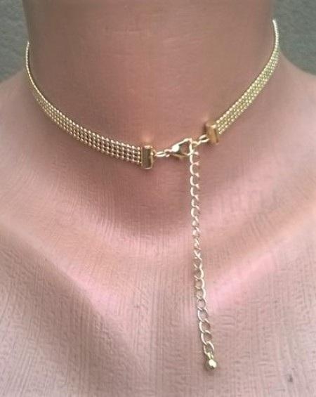Náhrdelník choker řetízkový (BD729)