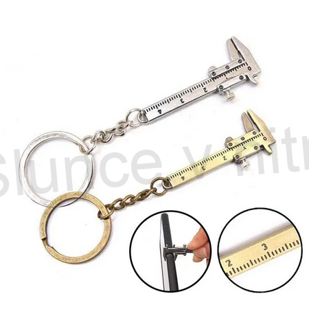 Klíčenka posuvné měřítko platinová (D736)