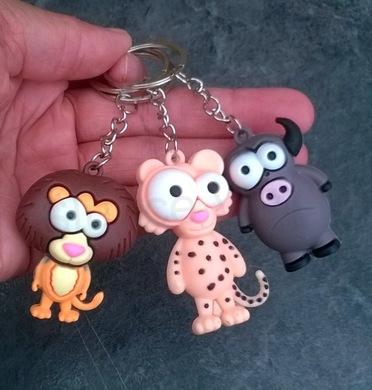 Kličenka, přívěšek Zvířátka s Velkýma očima 3D Zebra (H465)