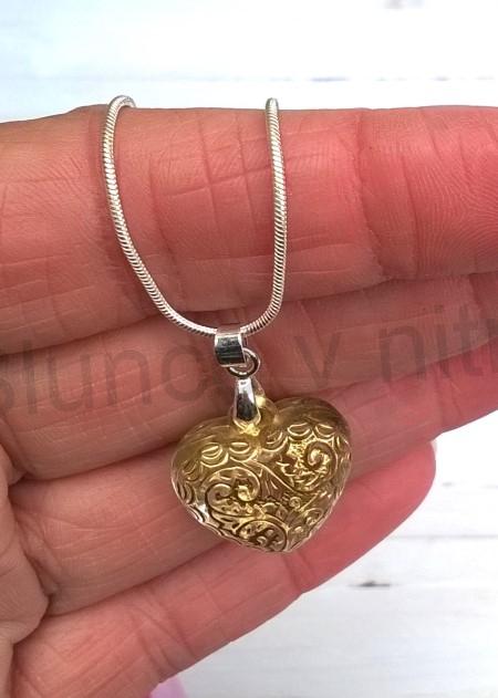 Náhrdelník s přívěškem srdce, srdíčko (BD830)