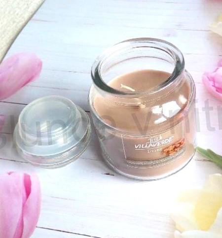 Vonná svíčka Pražená mandle ve skle s víčkem (CH38)