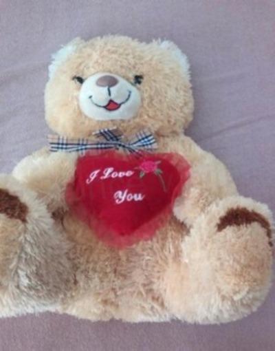 Plyšová hračka Medvídek se srdcem 45 cm (D910)