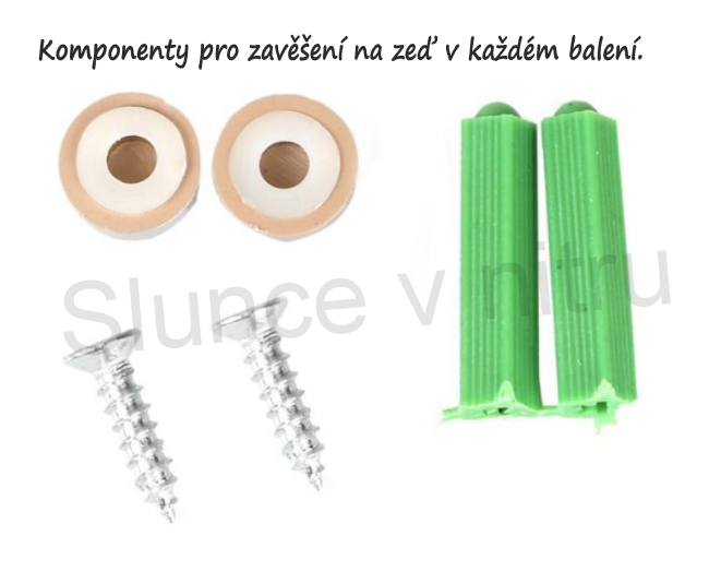 Nástěnné háčky - 4 háčky (L9)