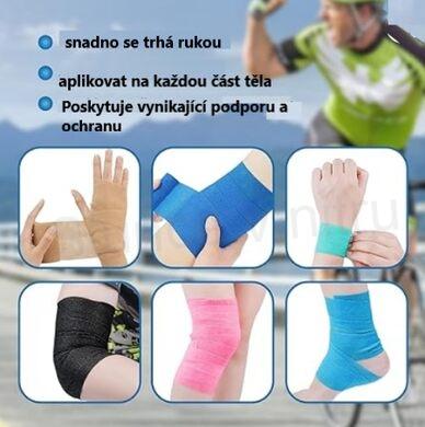 Elastická samofixační obinadlo, obvaz fialové větší (F11