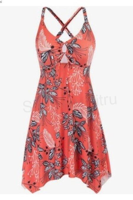 Dámské koupací tankini Hanna Nikole velikost 5XL/6XL (K393)