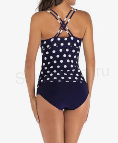 Dámské koupací push‑up tankini La Orchid velikost S (K397)