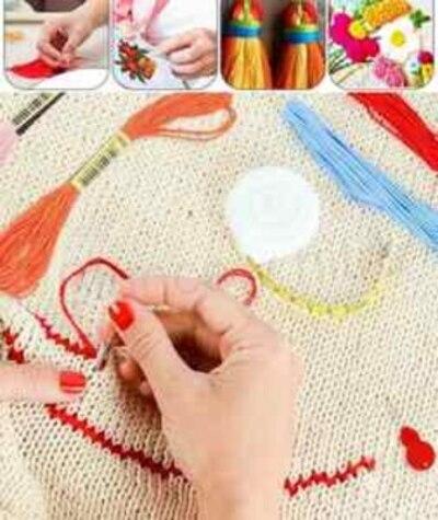 Sada na Vyšívaní 50 barev nití s doplňky (N148)