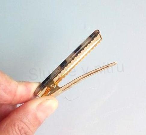 Střední acetátová sponka do vlasů barevná leopard (H552)