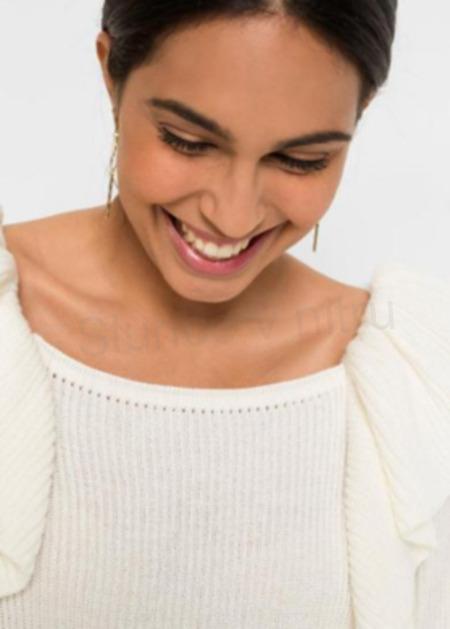 Dámský svetr s volány, volánky velikost L (K442)