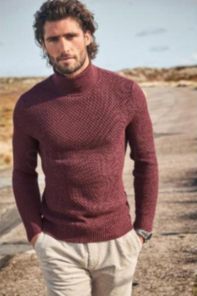 Pánský svetr s rolákem velikost 4 XL (K454)