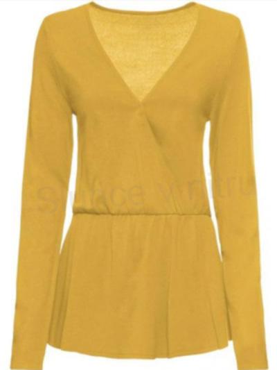 Dámský svetr s hlubokým výstřihem velikost XS (K462)