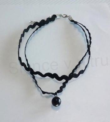 Náhrdelník choker s kuličkou ozdobný (BD857)
