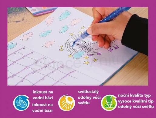 Glitter Markers fixy 6 barev (E919) 