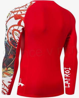 Pánské kompresní tričko s dlouhým rukávem UPF 50 a Rash Guard-CLYYB velikost L (K473)