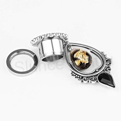 Plug do ucha z nerez oceli se závěsem, přívěskem 6 mm (BB813)