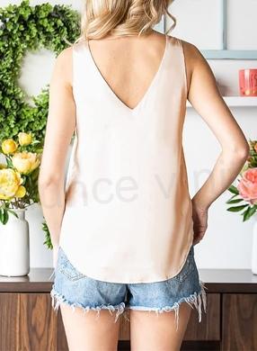 Dámská hedvábná saténová halenka, tílko velikost L (K489)