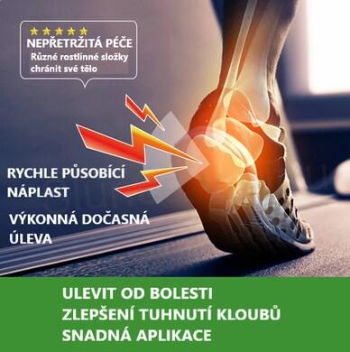 Hřejivá pelyňková náplast na bolest achillovy paty 12 ks (F65)