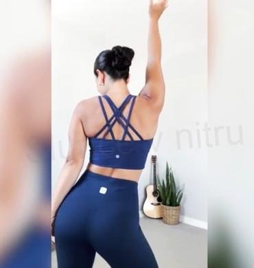 Dámské push up legíny s vysokým pasem – velikost L (k493)