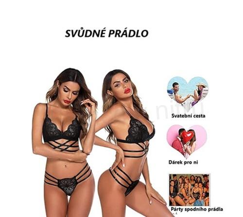 Dámské spodní krajkové svůdné prádlo velikost XL (K498)