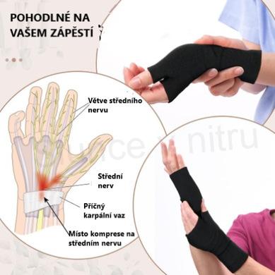 Kompresní bezprstové rukavice při artróze, Revmatoida velikost M (F69)