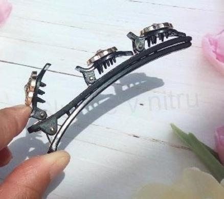 Kříšťálová sponka do vlasů kolibřík (H593)