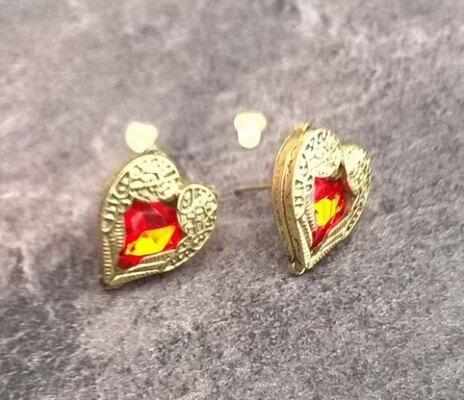 Puzetové náušnice | Retro Andělská křídla (BB10)