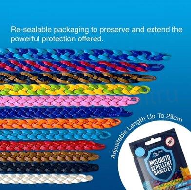 Repelentní náramky proti hmyzu modro červený (F72)