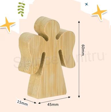 3D anděl dřevěná figurka 6 cm (V199)