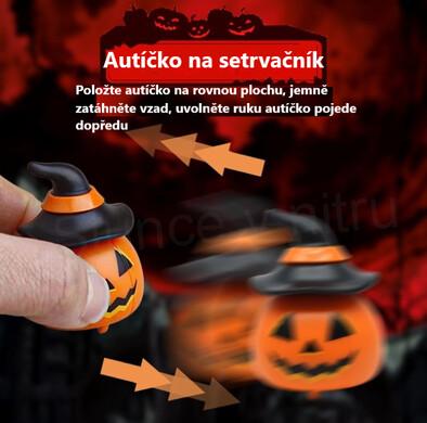Autíčko halloween na setrvačník černý duch (D956)