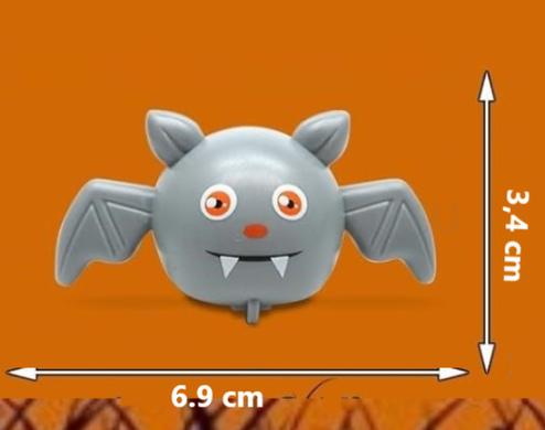 Autíčko halloween na setrvačník šedý netopýr (D957)