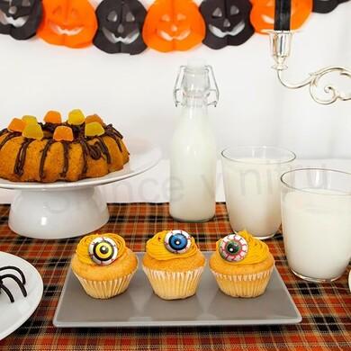 Halloween oční bulva, oko 2 kusy žluté černé (E985)