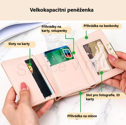 Dámská krátká peněženka z PU kúže (J43)