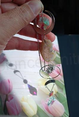 Křišťálový sluneční lapač s achátem (X1859)