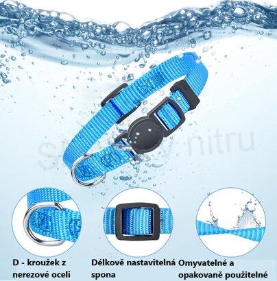 Obojek pro štěňata, malá zvířata velikost S červený (T36)