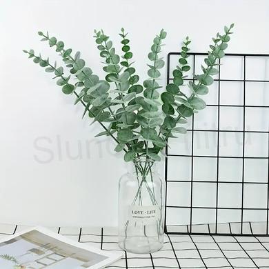 Umělá dekorace větvička eukalyptu 38 cm (L54)