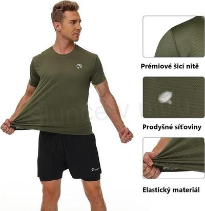 Pánské síťované sportovní triko, tričko velikost 2 XL (K574)