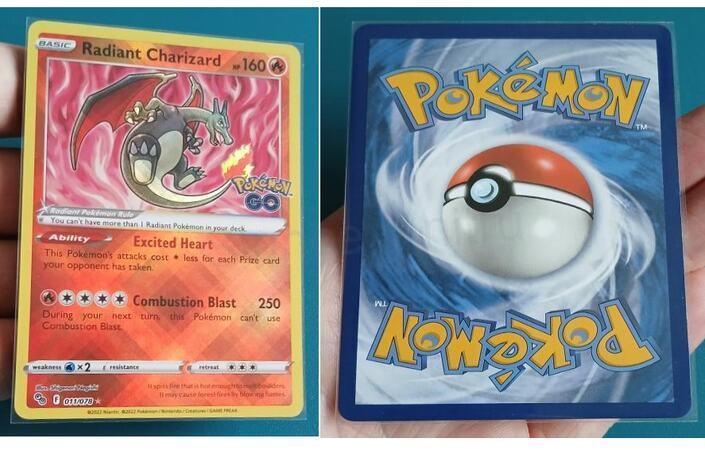 Pokémon - Radiant Charizard - 011/078 - Holo - Pokémon GO (D1095)