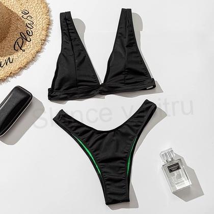 Dámské Triangel Push up dvoudílné plavky velikost XL (K589)