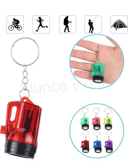 Kličenka, přívěšek mini kapesní sviticí baterka zelená (HB658)