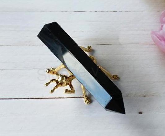 Obsidián broušená špice 75 mm | 30 g (X1995)