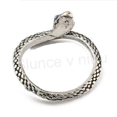 Hadí prsten s kamínky | 6 kusů v balení (BP527)