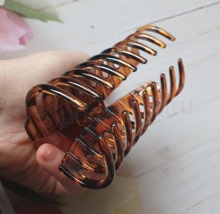 Velký skřipec do vlasů zelený - 11 cm (H678)