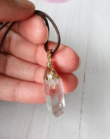 Náhrdelník pokovený křišťál špice 6,12 g (Brazílie) (X2086)