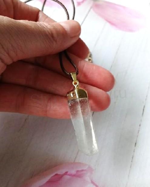 Náhrdelník pokovený křišťál špice 9,7 g (Brazílie) (X2089)