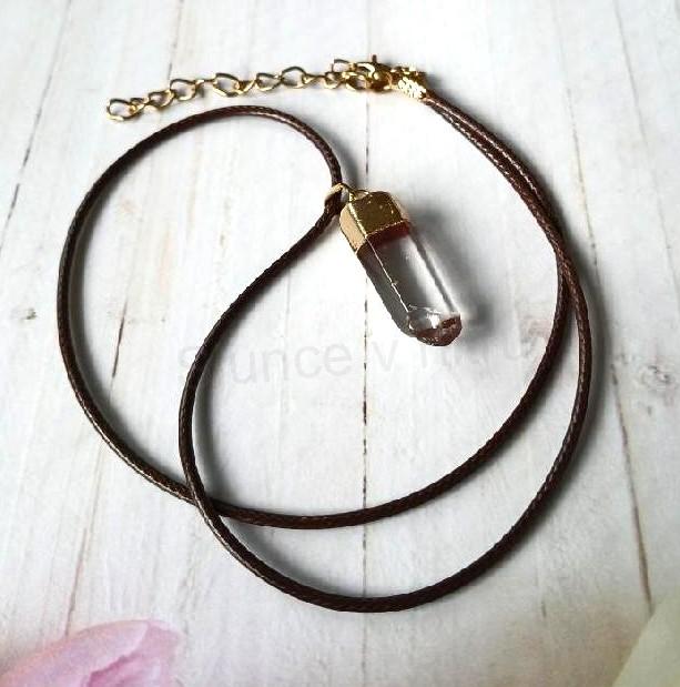 Náhrdelník pokovený křišťál špice 4,7 g (Brazílie) (X2090)